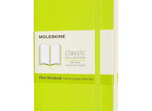 Блокнот Moleskine Classic Soft Pocket A6 96 листов без линовки салатовый на сшивке (90x140 мм)